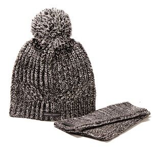 REBECCA MINKOFF Marled Beanie and Arm Warmers NWT